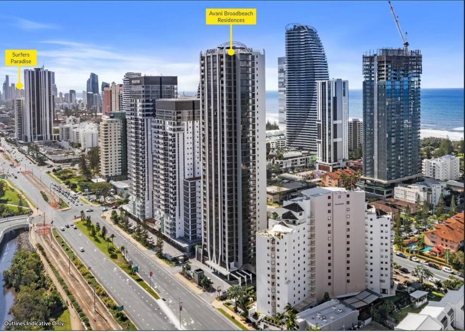 Broadbeach Stunner Modern And Central Gold Coast Buitenkant foto