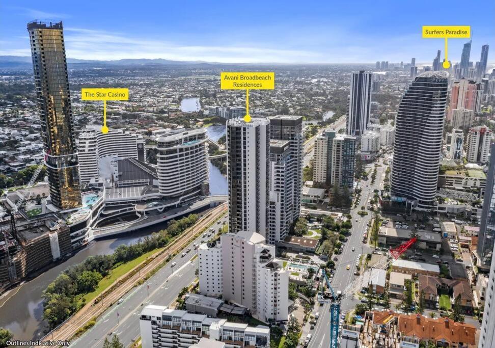Broadbeach Stunner Modern And Central Gold Coast Buitenkant foto